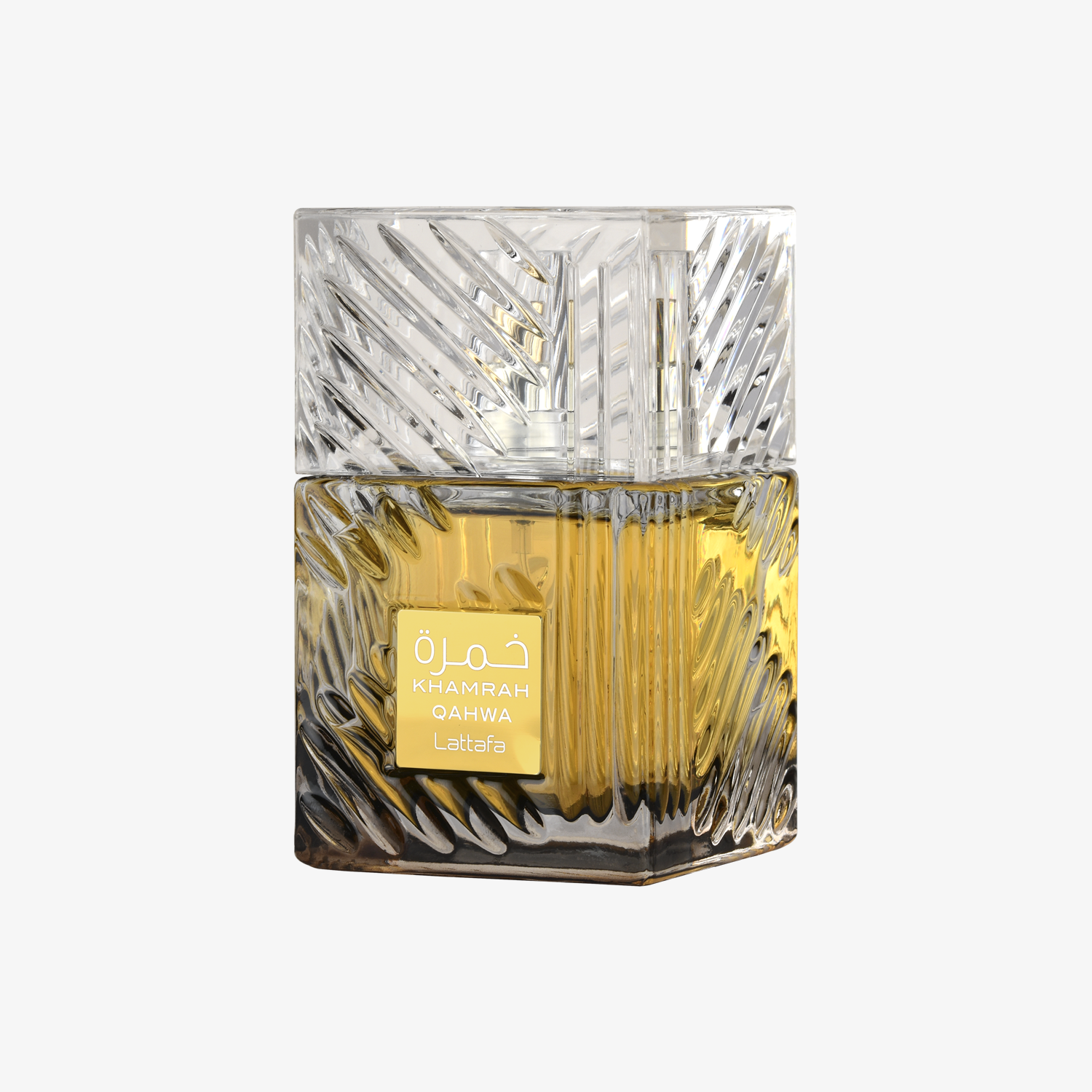 Frasco do perfume Lattafa Khamrah Qahwa